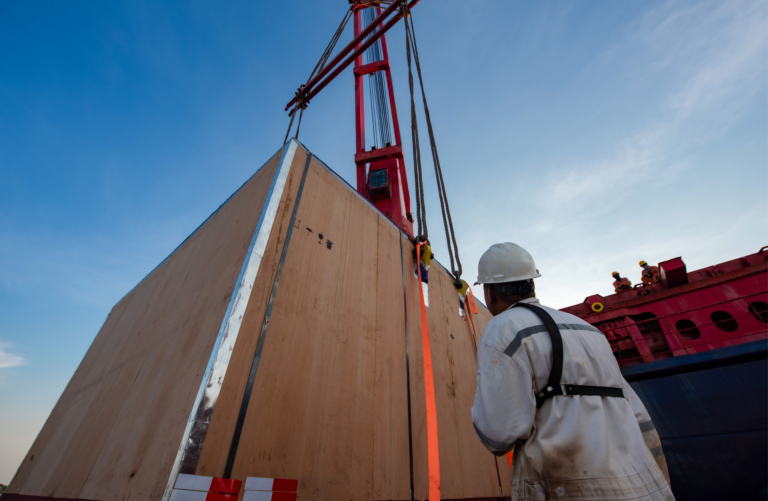 crane at work