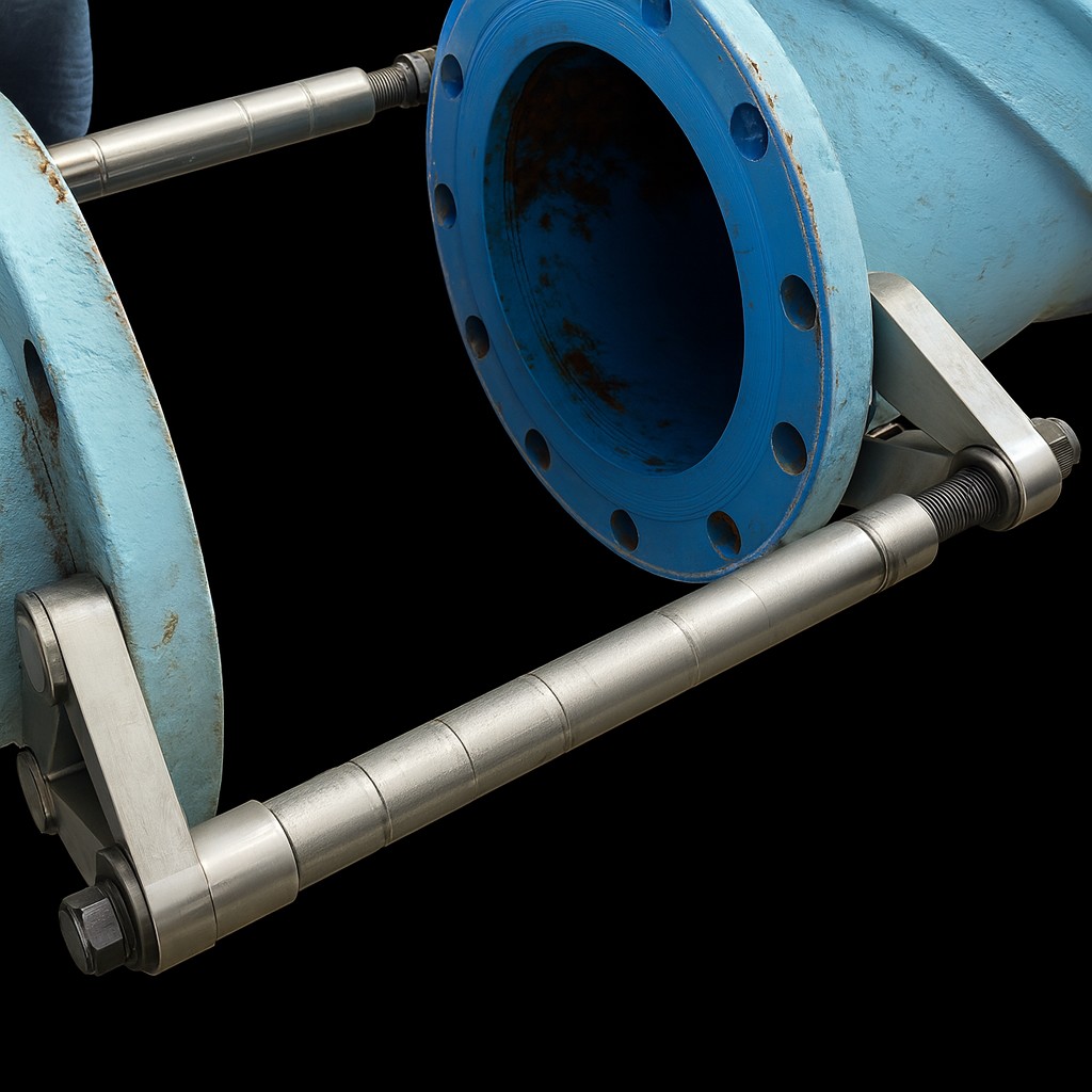 Low Pressure Valve Removal tool on a joint after removing a valve