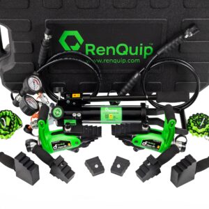 Viper-28M Hydraulic 56 ton (28 tons per flange spreader) Twin Flange Spreader and Pump Kit