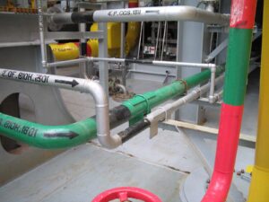 Installation of Protek Wear Pads and Ubolts and other pipe supports.