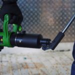 VIPER28P seperating a flanged joint with field worker.