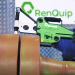 AT4K Mechanical Flange Alignmentment tool on a flange