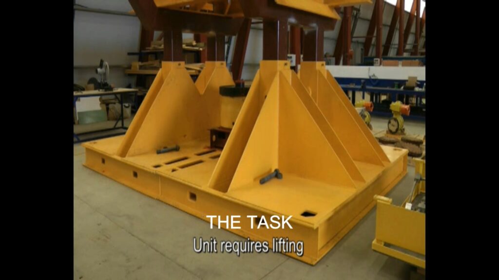 Solid Steele Platform with no space for forklift